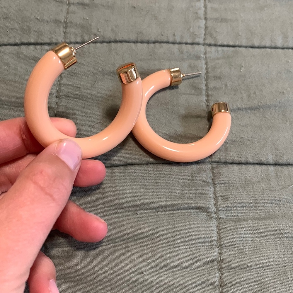 Blush hoops